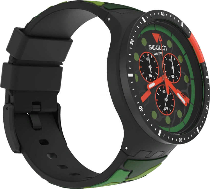 Swatch,THE BOLD 47mm,47mm,Plastic,Black,SB02B409