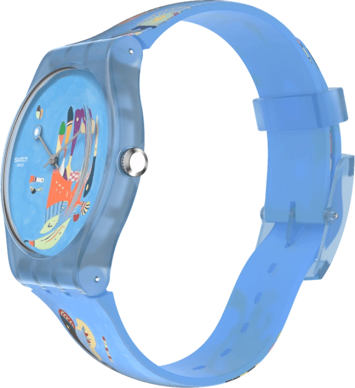 Swatch,Originals 41mm,41mm,Plastic,Blue,Quartz,Sapphire,Crystal Glass,Round,SUOZ342