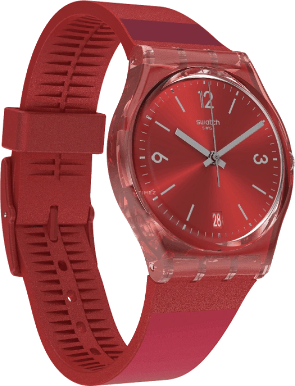 Swatch,Originals 34x39.20mm,34x39.20mm,Plastic,Red,GR406