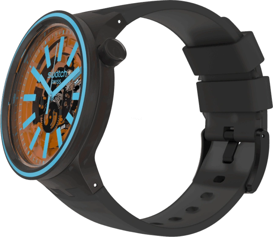 Swatch,THE BOLD 47mm,47mm,Plastic,Coffee,Brown,SO27B112