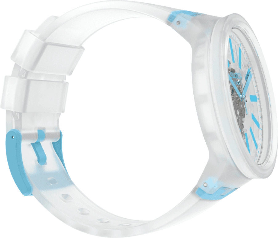 Swatch,THE BOLD 47mm,47mm,Plastic,White,SO27E105