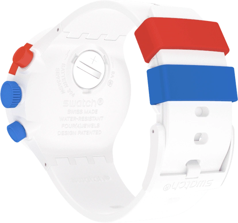 Swatch,THE BOLD 47mm,47mm,Bioceramic,Ceramic,White,Sapphire,Crystal Glass,SB04Z400