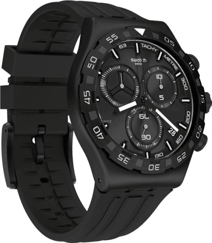 Swatch,IRONY 43x49mm,43x49mm,Black,YVB409