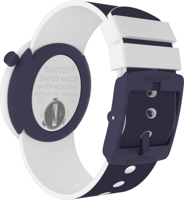 Swatch,Originals 45mm,45mm,Plastic,White,PNW107