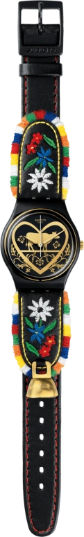 Swatch,Originals 34mm,34mm,Plastic,Black,GB285