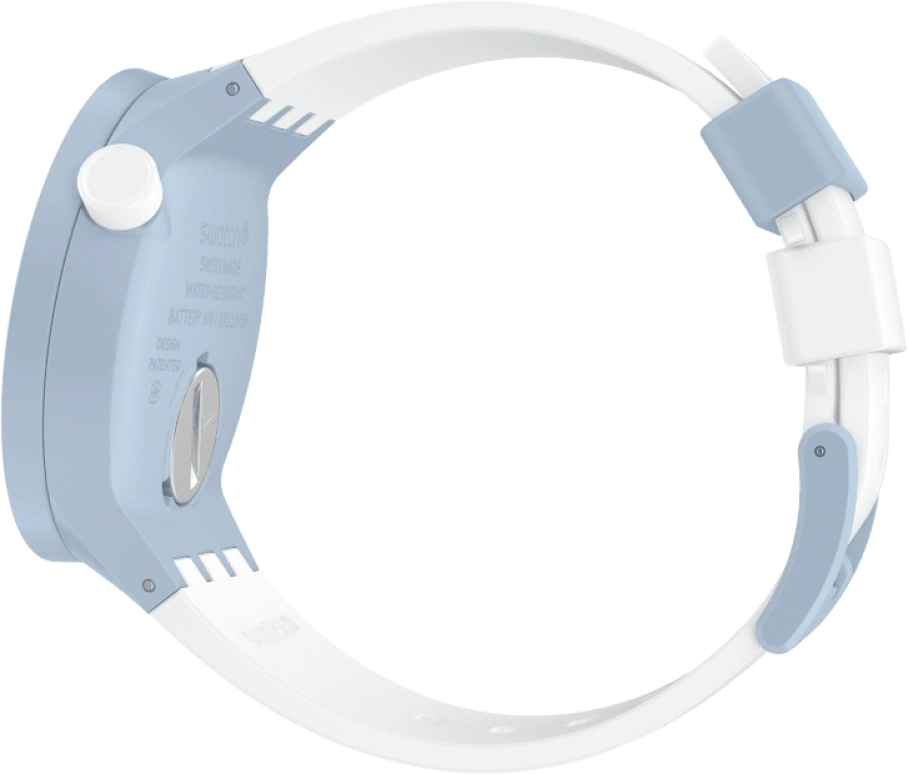 Swatch,THE BOLD 47mm,47mm,Bioceramic,Ceramic,White,SB03N101
