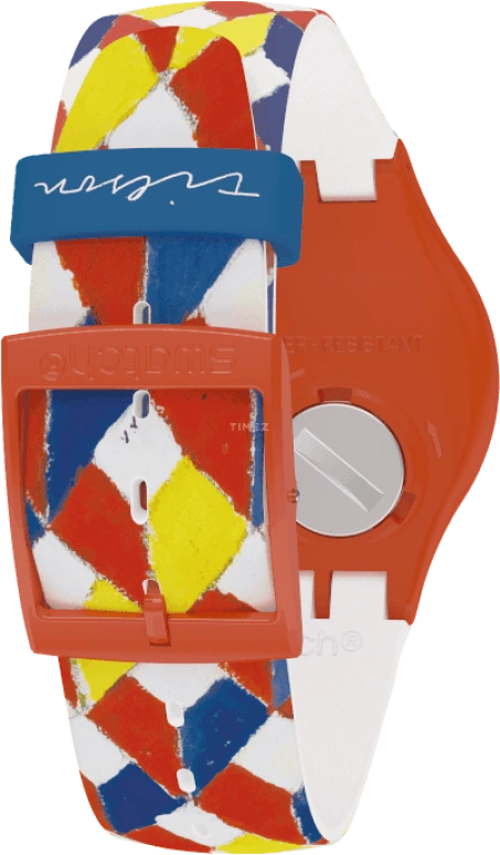Swatch,Originals 41mm,41mm,Plastic,White,Sapphire,Crystal Glass,SUOZ312S