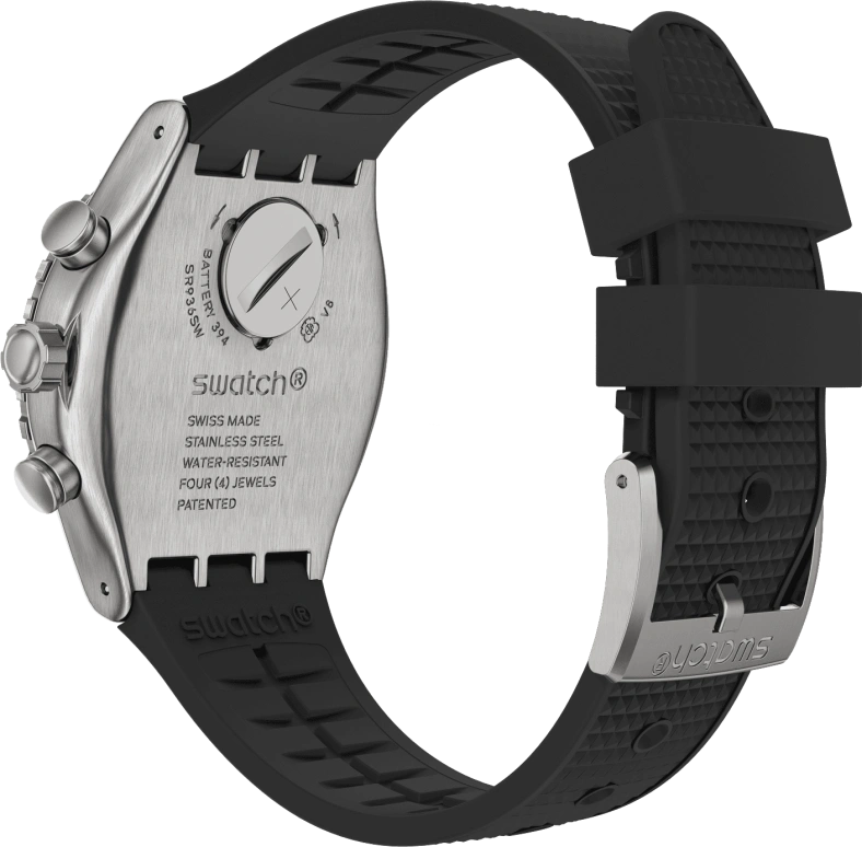 Swatch,IRONY 43mm,43mm,Stainless Steel,Black,YVS487