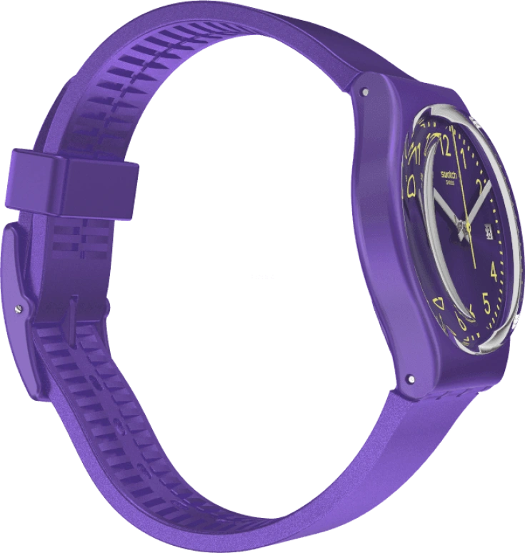Swatch,Originals 34mm,34mm,Plastic,Purple,GV402