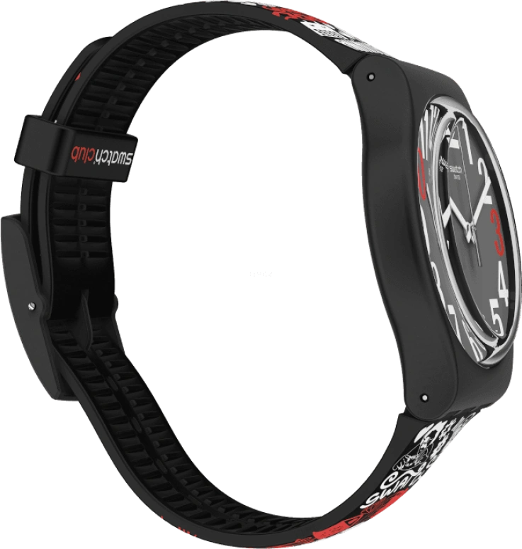 Swatch,Originals 41mm,41mm,Plastic,Black,SUOZ322
