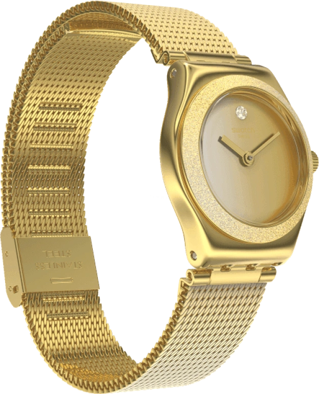 Swatch,IRONY 25x28.70mm,25x28.70mm,Gold,YSG167M