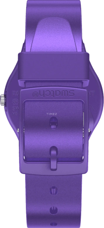 Swatch,Originals 34mm,34mm,Plastic,Purple,GV402