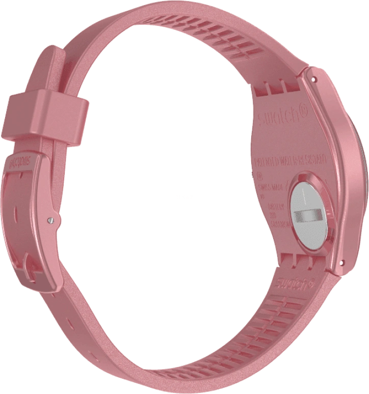 Swatch,Originals 34mm,34mm,Plastic,Pink,Sapphire,Crystal Glass,GP404