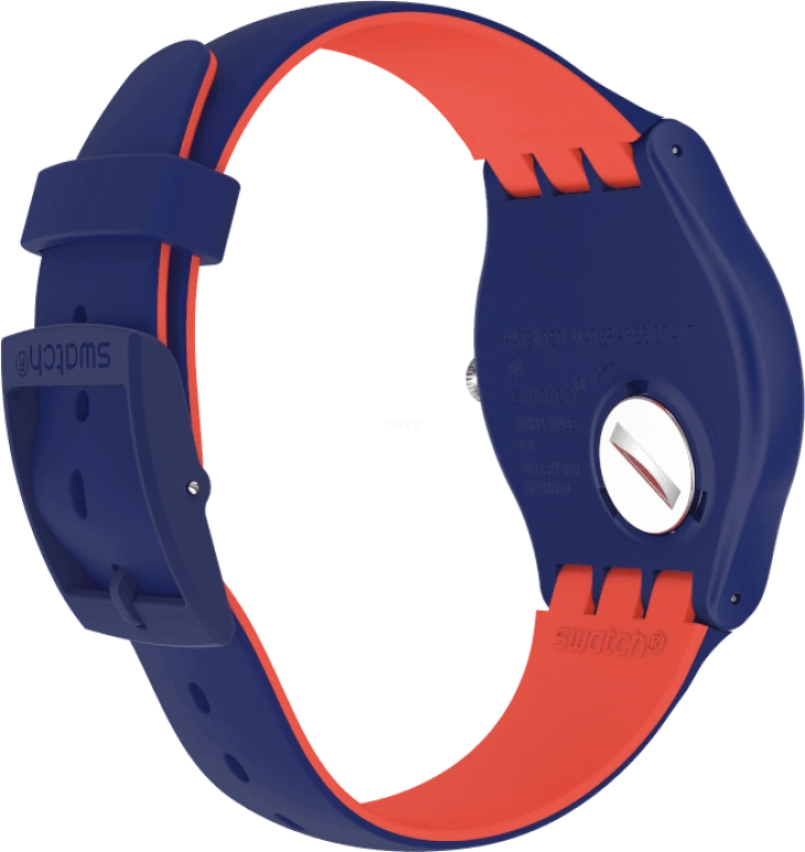 Swatch,Originals 41mm,41mm,Plastic,Blue,Sapphire,Crystal Glass,SUON146
