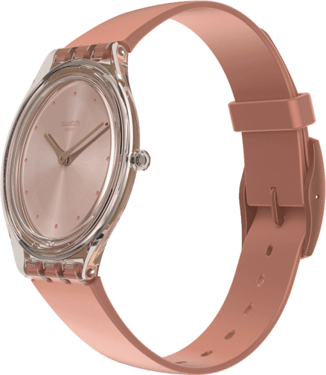 Swatch,SKIN 36.80mm,36.80mm,Plastic,Pink,SVOK108