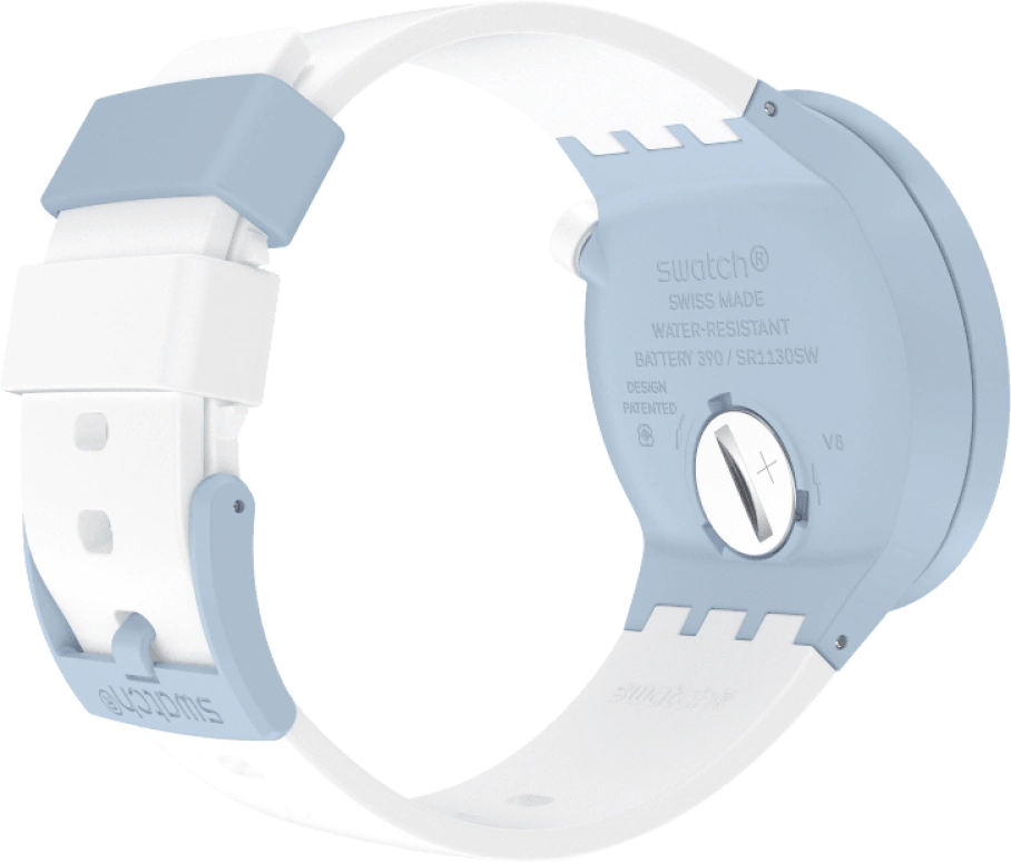 Swatch,THE BOLD 47mm,47mm,Bioceramic,Ceramic,White,SB03N101