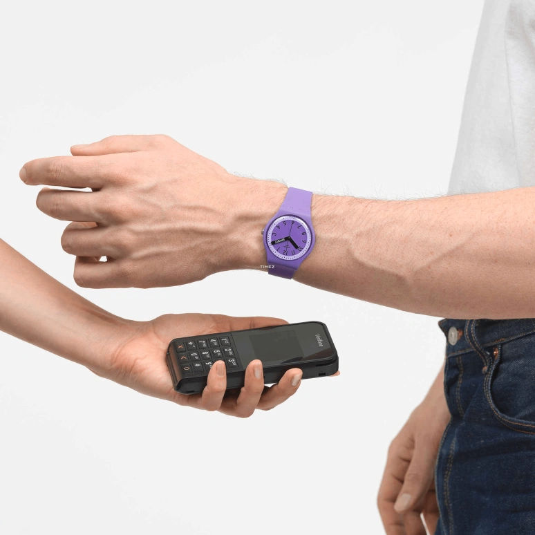 Swatch,Other 41mm,41mm,Bio-sourced,Purple,Quartz,Sapphire,Crystal Glass,Round,SO29V100,SO29V100-5300