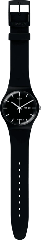 Swatch,Originals 41mm,41mm,Bio-sourced,Black,Quartz,Date,Day,SO29B704