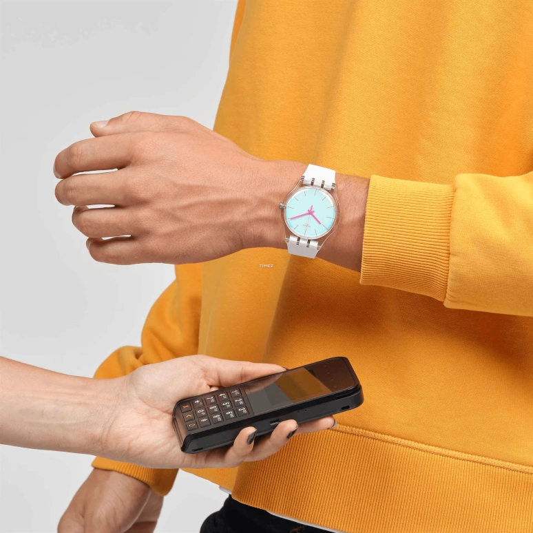 Swatch,Other 41mm,41mm,Bio-sourced,White,Quartz,Sapphire,Crystal Glass,Round,SO29K116,SO29K116-5300