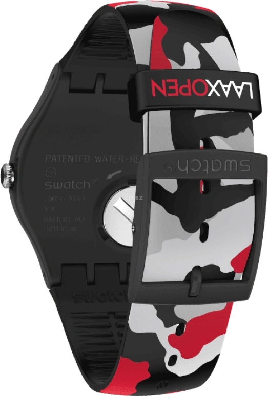 Swatch,Originals 41mm,41mm,Plastic,Black,SUOB714C