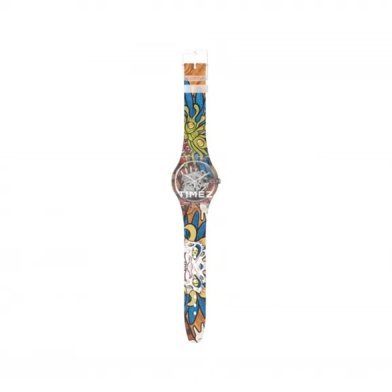 Swatch,Other 41mm,41mm,Plastic,Transparent,Quartz,Sapphire,Crystal Glass,Round,SUOK137,SUOK137-027