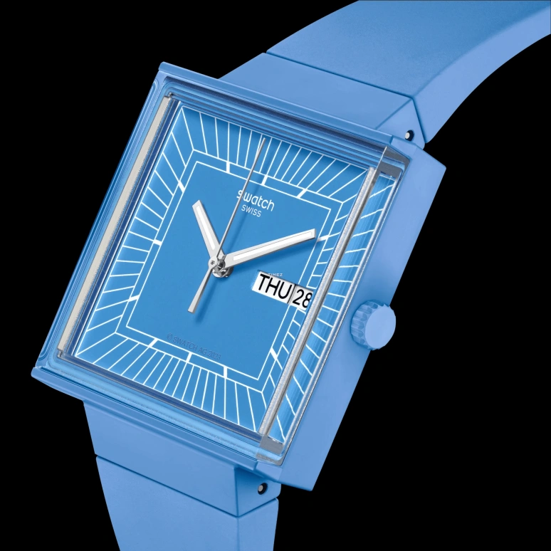 Swatch,Originals 41.80mm,41.80mm,Bioceramic,Blue,Quartz,Date,Day,SO34S700