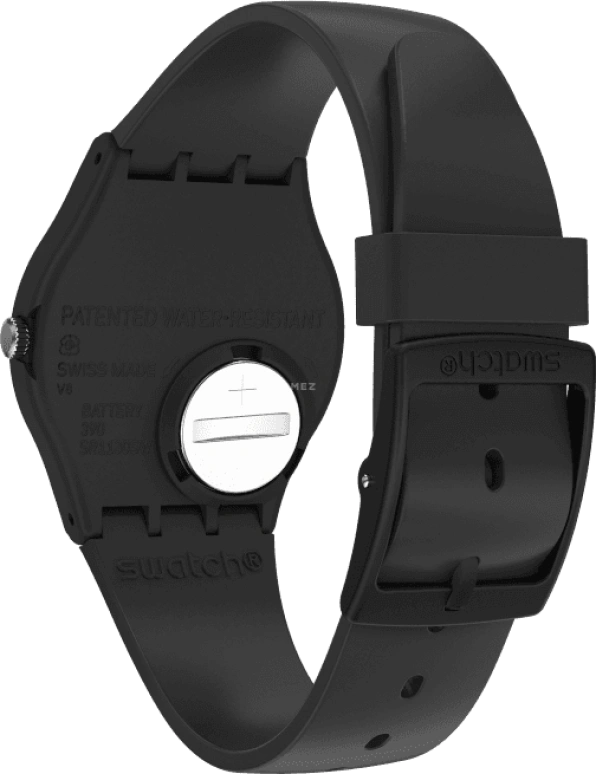 Swatch,Originals 34mm,34mm,Bioceramic,Black,Closed,SO28B100