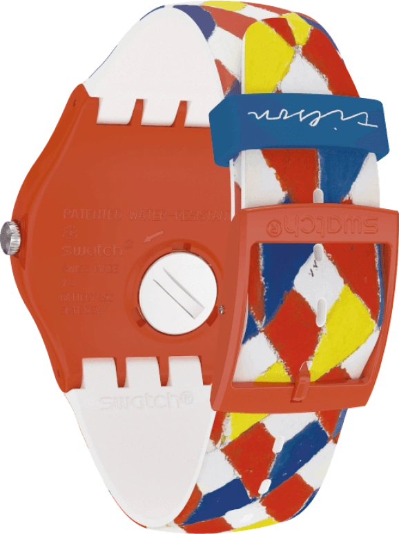 Swatch,Originals 41mm,41mm,Plastic,White,Sapphire,Crystal Glass,SUOZ312S