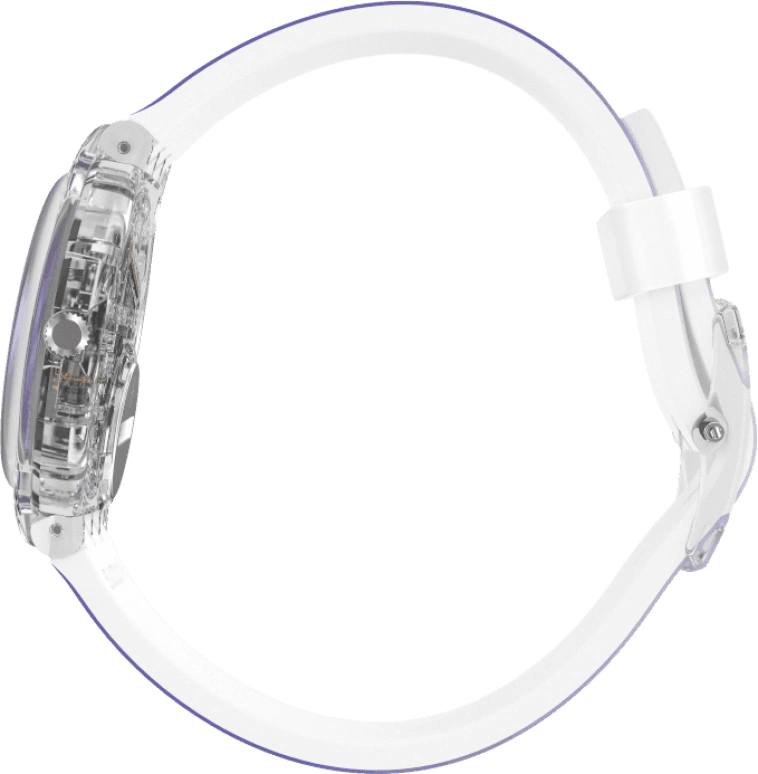 Swatch,Originals 34mm,34mm,Plastic,Purple,Green,Sapphire,Crystal Glass,GE718
