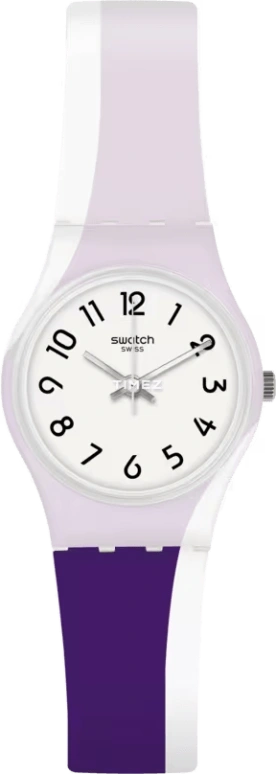 Swatch,Originals 25mm,25mm,Plastic,White,Quartz,Tonneau,Pink,LW169
