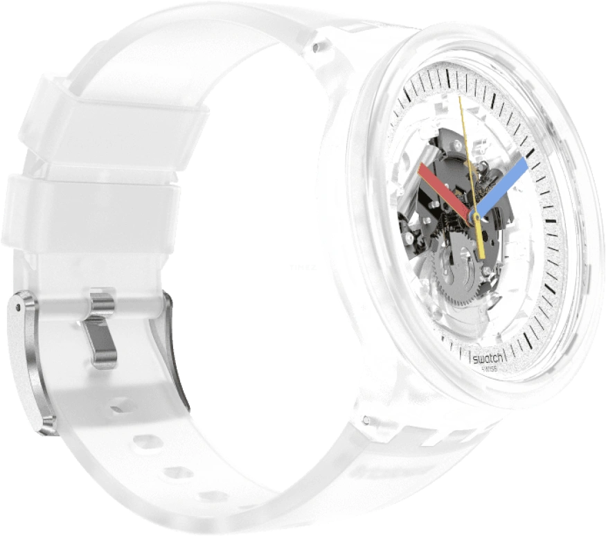 Swatch,CLEAR 47mm,47mm,Open,SB01K100