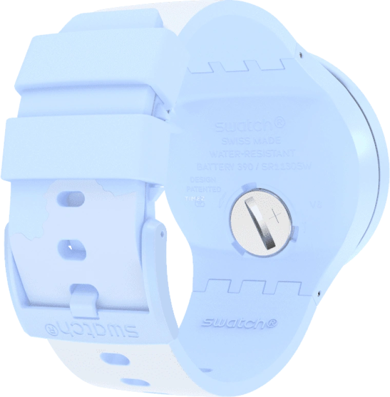 Swatch,THE BOLD 47mm,47mm,Bioceramic,Ceramic,Blue,Sapphire,Crystal Glass,SB03N102