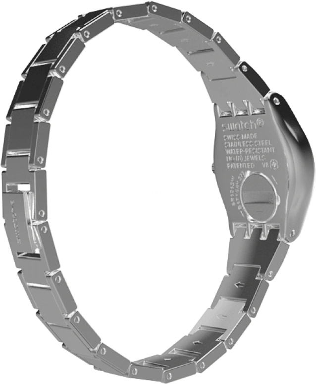Swatch,IRONY 25mm,25mm,Stainless Steel,Blue,YSS222G