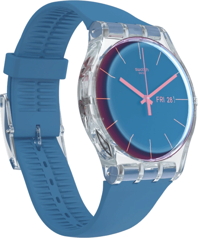 Swatch,Originals 41mm,41mm,Plastic,Blue,SUOK711
