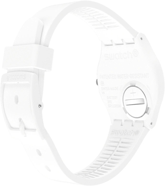 Swatch,Originals 39.20mm,39.20mm,Plastic,White,Sapphire,Crystal Glass,GW716