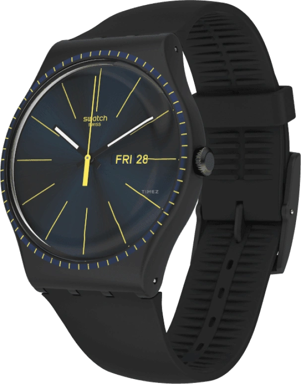 Swatch,Originals 41x47.40mm,41x47.40mm,Plastic,Black,SUOB731