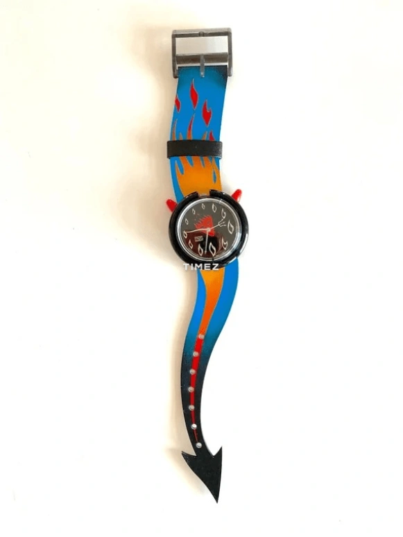 Swatch,Other 40mm,40mm,Plastic,Black,Quartz,Sapphire,Round,PMB103