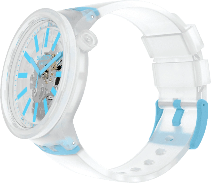 Swatch,THE BOLD 47mm,47mm,Plastic,White,SO27E105