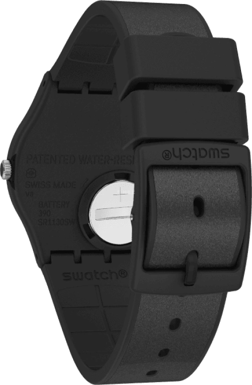 Swatch,Originals 34mm,34mm,Plastic,Black,GB326