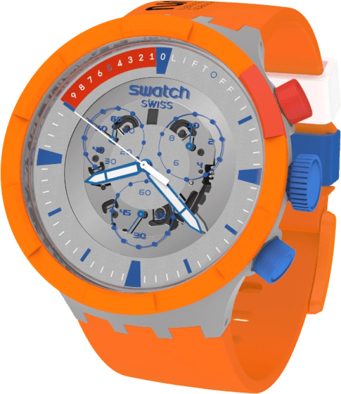 Swatch,THE BOLD 47mm,47mm,Bioceramic,Ceramic,Sapphire,Crystal Glass,SB04Z401