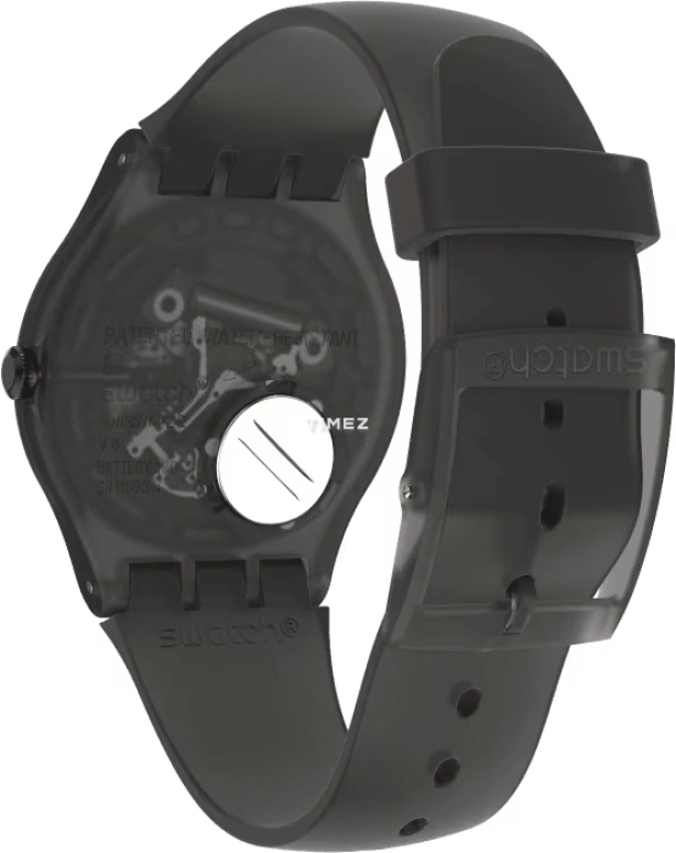 Swatch,Other 41mm,41mm,Plastic,Black,Quartz,Tonneau,SUOB183