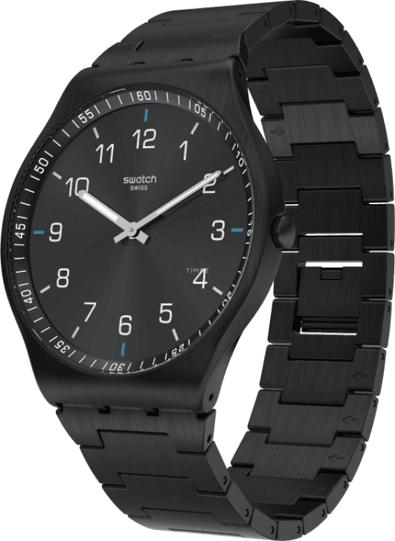 Swatch,SKIN ,Stainless Steel,Black,SS07B100G