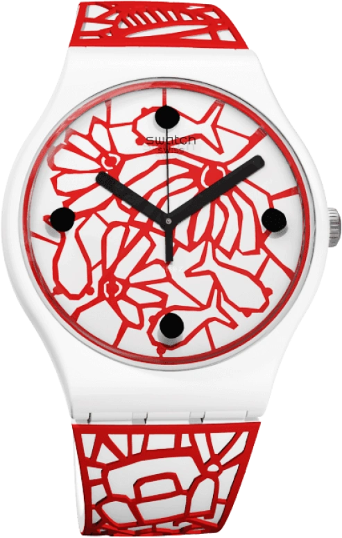Swatch,Originals 41mm,41mm,Plastic,White,Closed,SUOZ259C