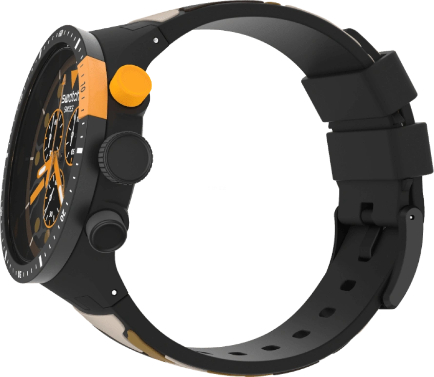 Swatch,THE BOLD 47mm,47mm,Plastic,Black,SB02B410