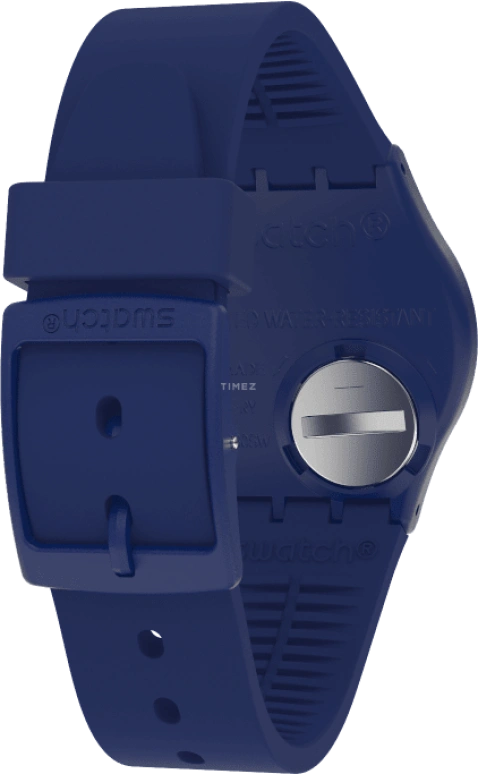 Swatch,Originals 34mm,34mm,Plastic,Blue,Sapphire,Crystal Glass,Closed,GN727
