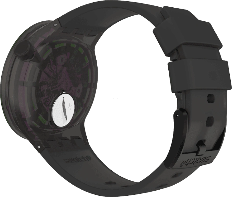 Swatch,THE BOLD 47mm,47mm,Plastic,Purple,SO27B113