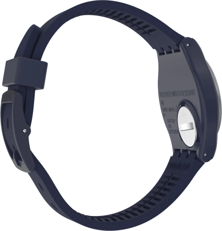 Swatch,Originals 34mm,34mm,Plastic,Blue,Closed,GN274