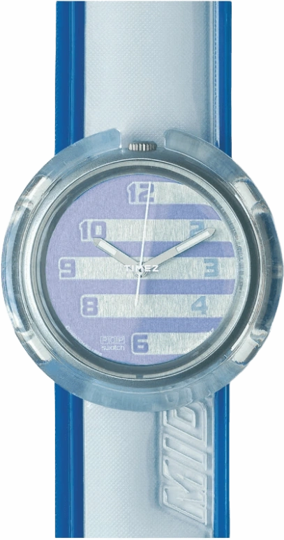 Swatch,Other ,Plastic,Purple,Quartz,Round,Transparent,PMM104