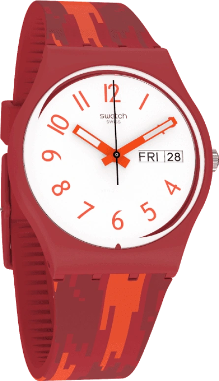Swatch,Originals 34mm,34mm,Plastic,White,Closed,GR711