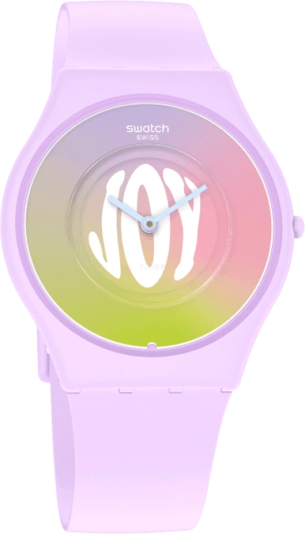 Swatch,SKIN 34mm,34mm,Ceramic,Multi-Color,Quartz,Round,Pink,SS09V101